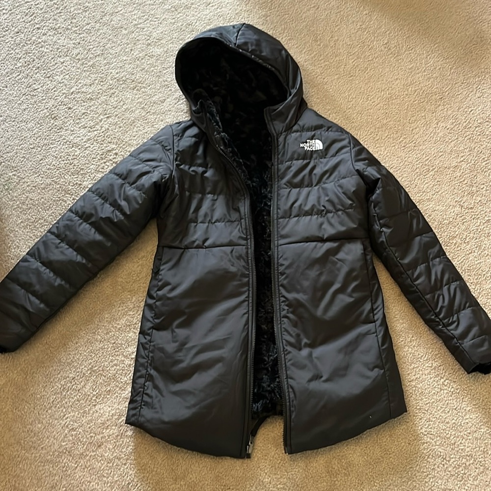 Northface kids black reversible jacket